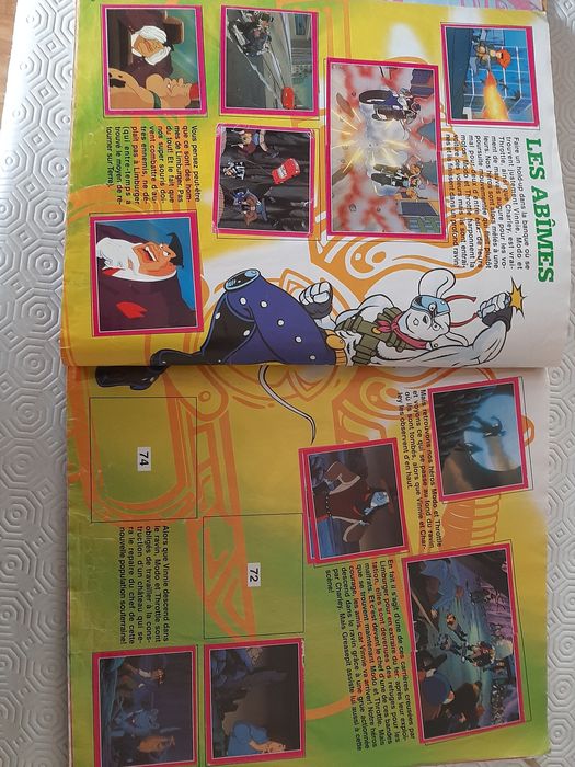 Caderneta Biker Mice in Mars  em língua francesa, incompleta