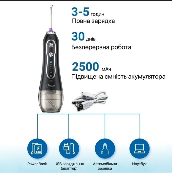 Бездротовий іригатор H2Ofloss