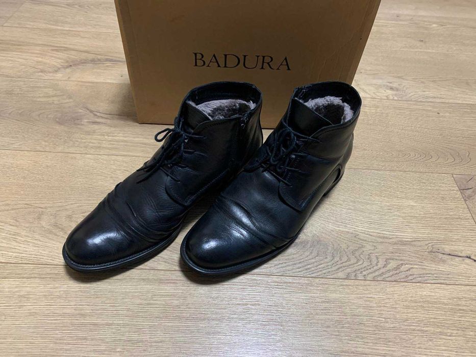 Зимові шкіряні черевики BADURA розмір 43