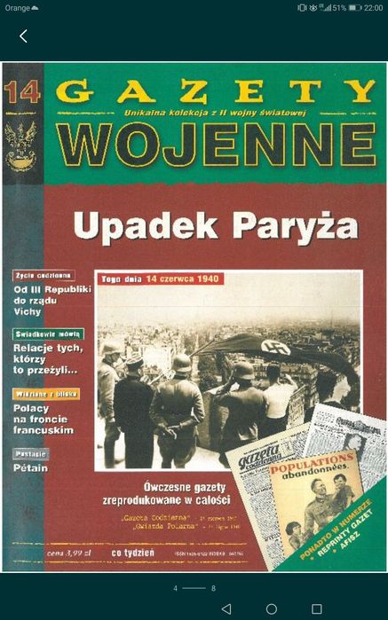 Zestaw czasopism Gazety wojenne