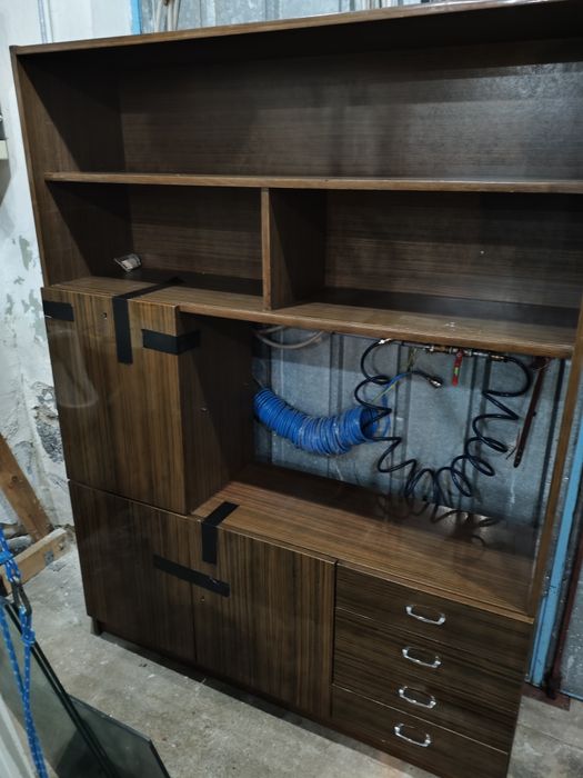 Regał komoda PRL gierek witryna słupek