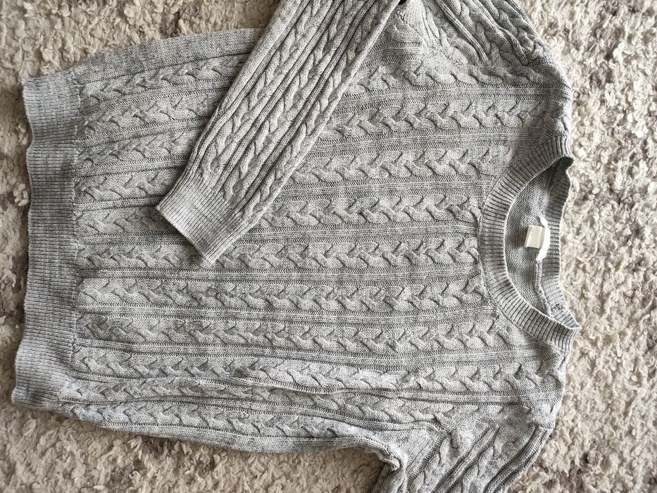 Sweter Basic splot warkoczowy