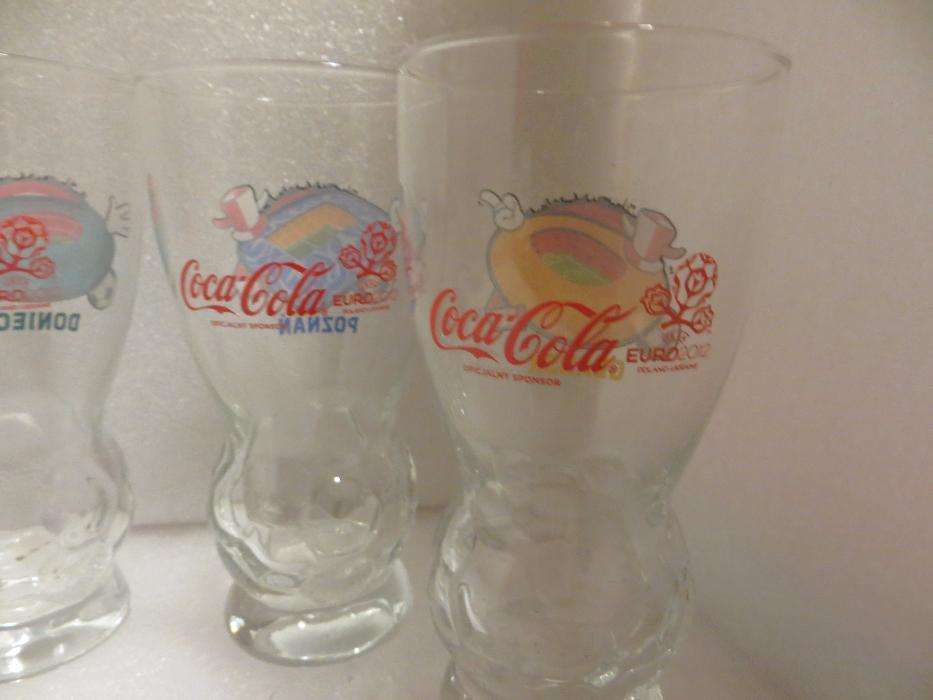 6 Copos Coca Cola Euro 2012 Polónia & Ucrânia fotos estádios.