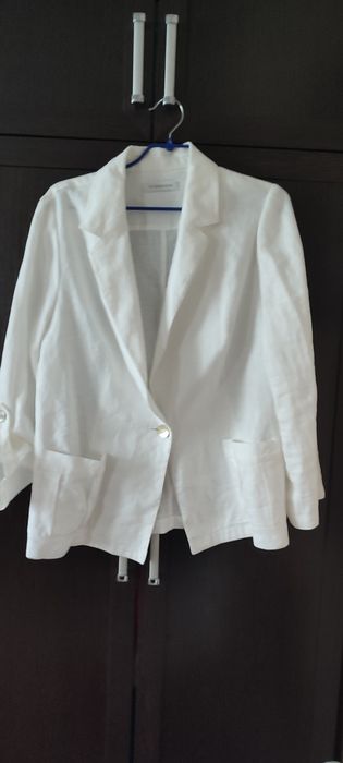 Піджак льон р.54 білий