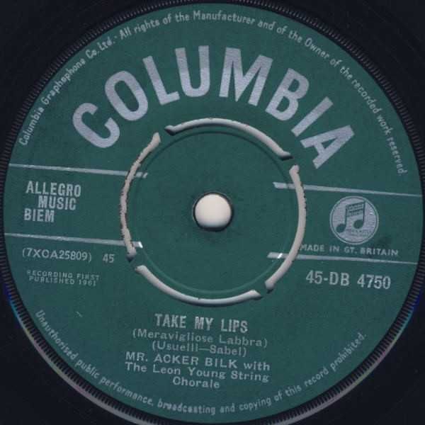 Mr. Acker Bilk* With The Leon Young String Chorale - Jazz - 1961