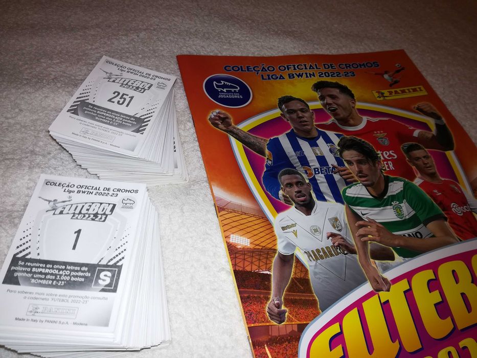 liga bwin 2022/23 (476 cromos por colar + caderneta) coleção completa