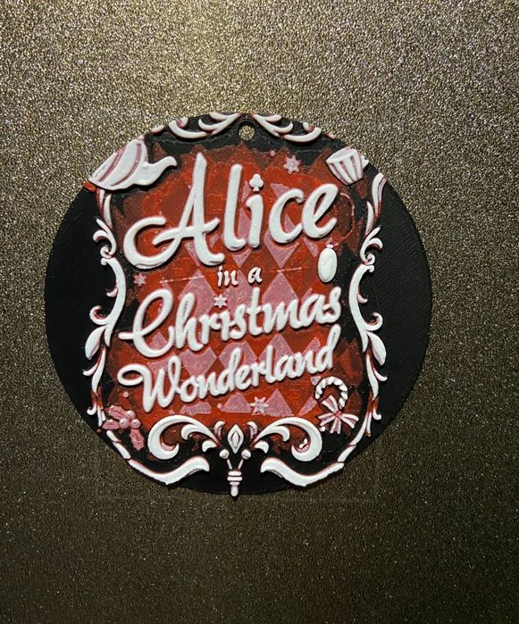 Decoração de Natal Alice in Wonderland