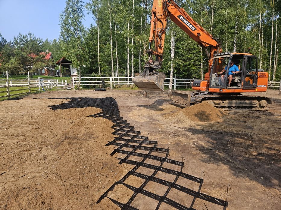 Prace roboty ziemne wynajem wykopy wod-kan koparko ładowarka melioracj