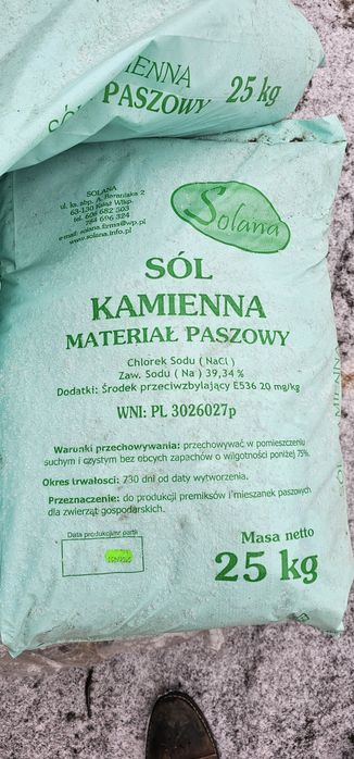 Sól Drogowa Sól Kamienna 25kg