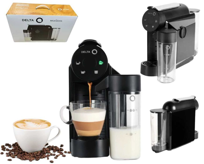 Ekspres do kawy Delta Q Mini MilkQool ze spieniaczem - Nowy (paragon)