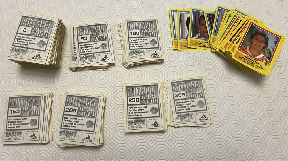 Cromos de futebol 99/00 do futebol português Panini