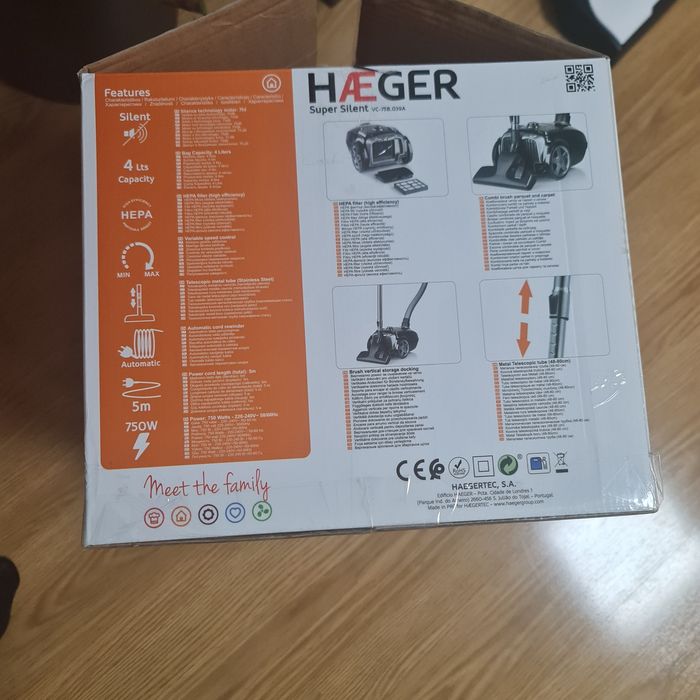Aspirador haeger( novo )