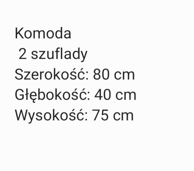 Zestaw mebli szafa i komoda Ikea