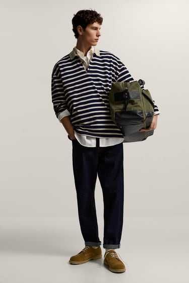 Beżowe skórzane męskie buty ZARA, nr 45, 28,9 cm