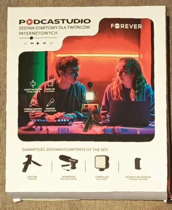 Zestaw startowy z mikrofonem dla twórców internetowych Podcastudio.