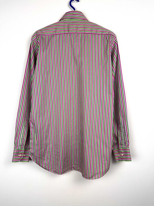 Koszula męska ETRO MILANO Italy Paski kolorowa r. 41 (L)