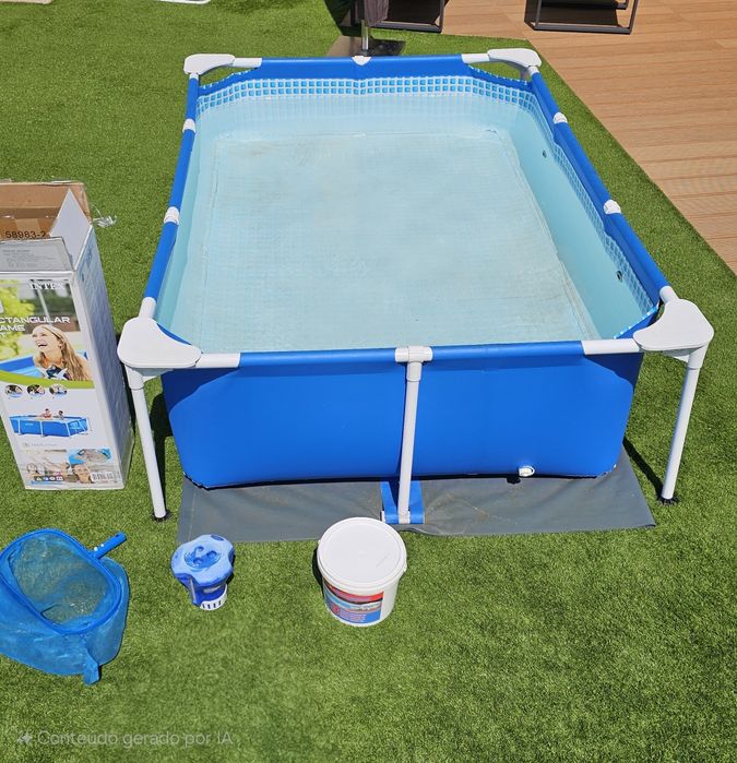 Piscina Intex 2,2mx1,50mx60cm e acessórios/produto limpeza