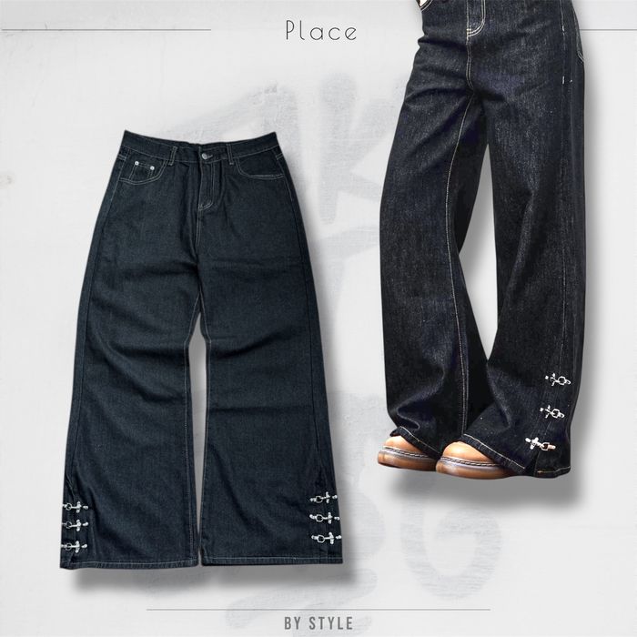 Архівні джиниси буткат кльош Opium flared jeans balenciaga racer drip