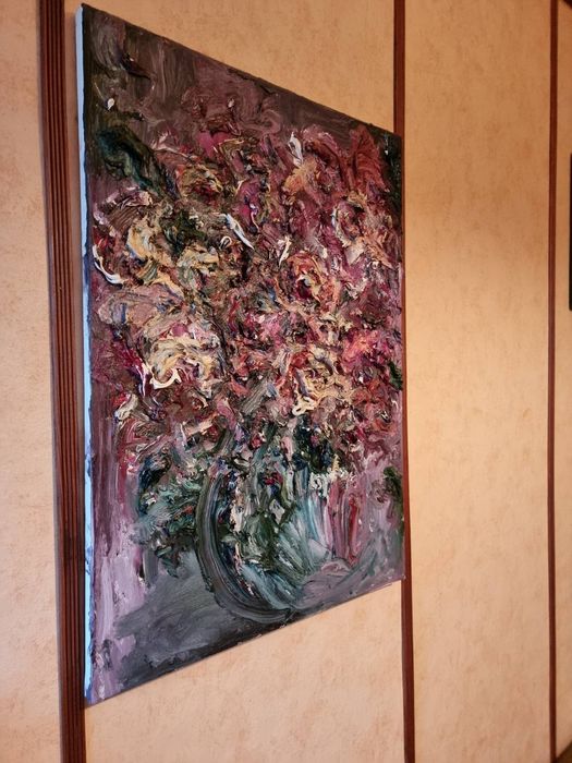 Wyjątkowy obraz 3D – Kwiaty w wazonie, 50x70 cm