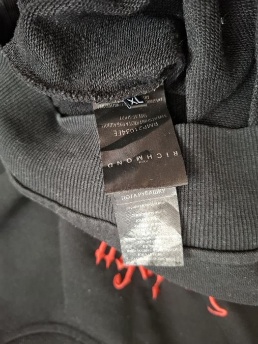 John Richmond 100% bawełna męska bluza  logo must have