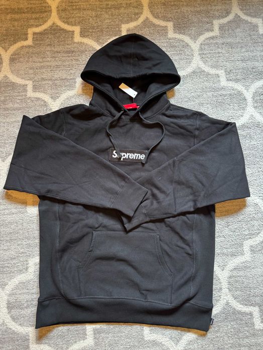 Supreme Box Logo Hoodie Black – rozmiar L – 320 zł