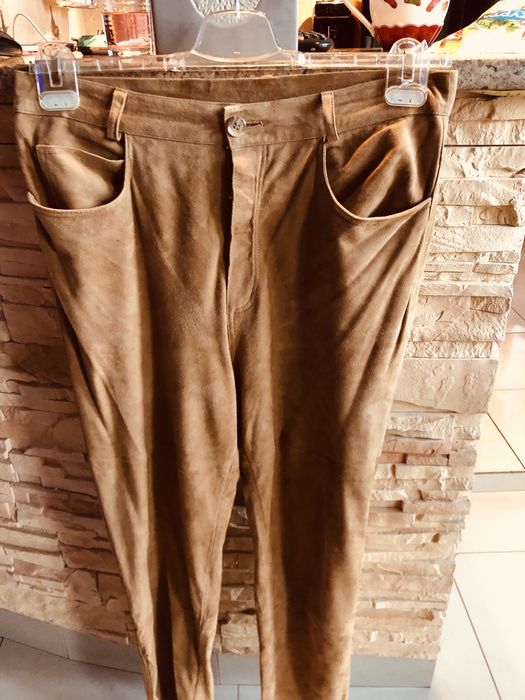 JOY spodnie skórzane