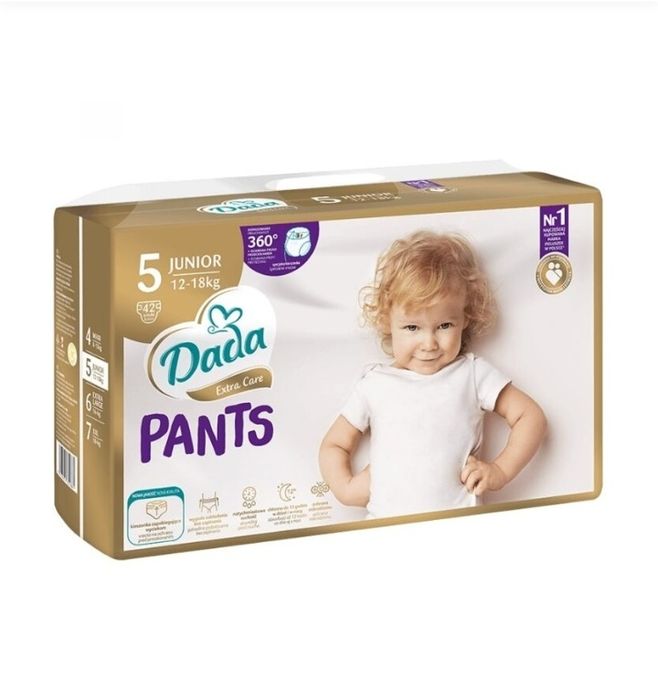Збільшена упаковка Підгузники трусики памперси Дада DADA 5 розмір