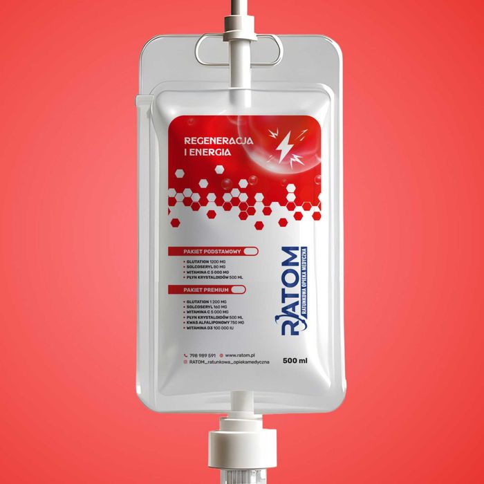 Wlewy witaminowe, detoks alkoholowy, ozonowanie, kroplówki DOJAZD