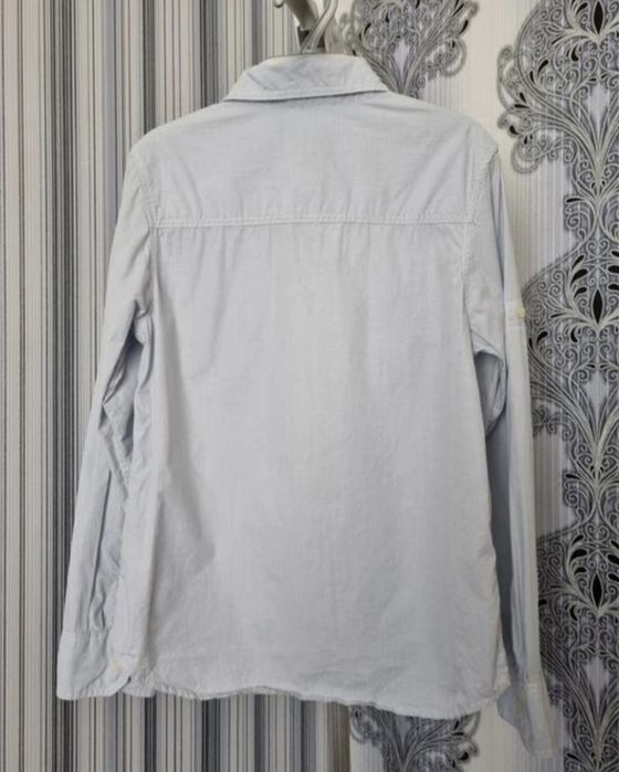 Серая рубашка на мальчика h&m 10 11 лет