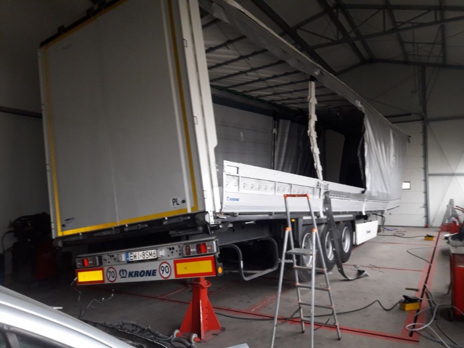 Prostowanie ram samochodów ciężarowych naczep geometria Kielc