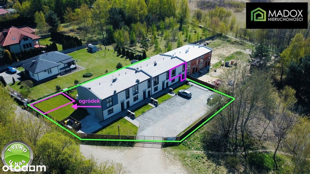 Nowe M-4 z ogródkiem, miejsce parkingowe w cenie