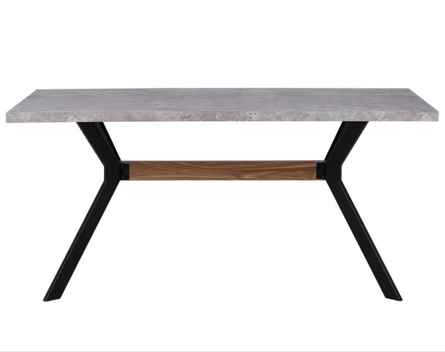 Stół do jadalni efekt betonu 160x90 szary