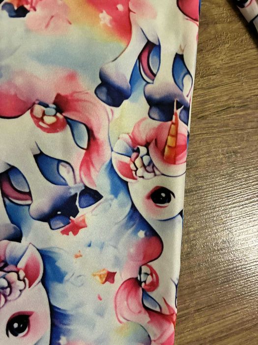 piękne spodenki w jednorożce dla dziewczynki