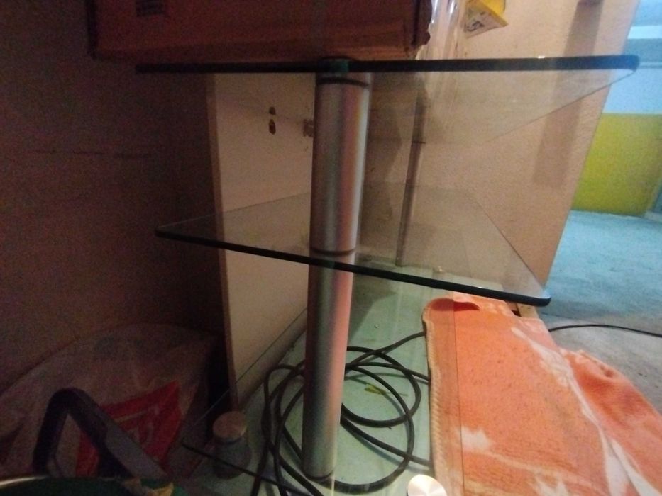 Mesa tv de vidro