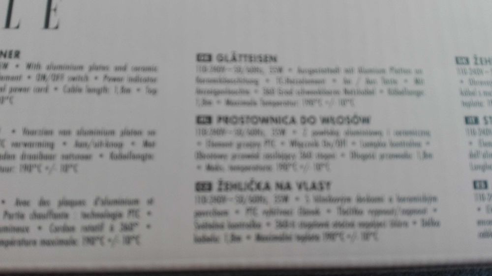Prostownica do włosów ELLE - nowa.