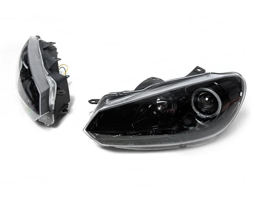 Volkswagen Golf 6 Передні фари Black 2 шт, LED