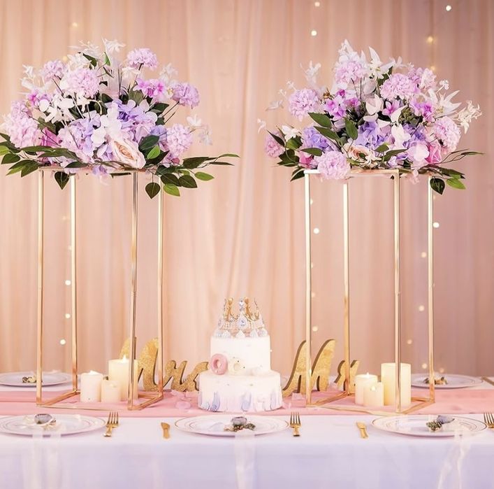 wazony kolumnowe z panelem metalowym