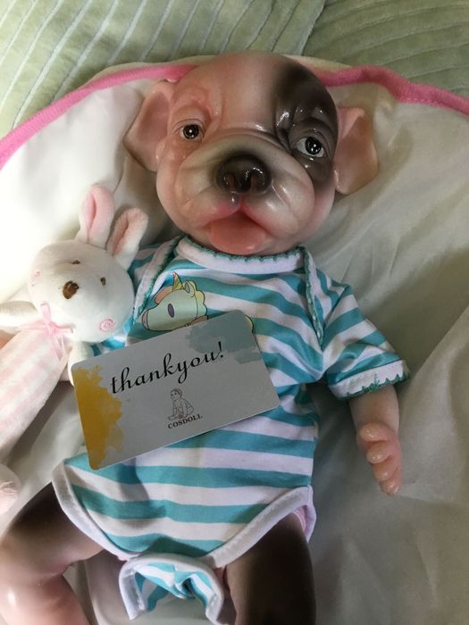 Cachorro reborn ( verdadeiro silicone) Cosdoll
