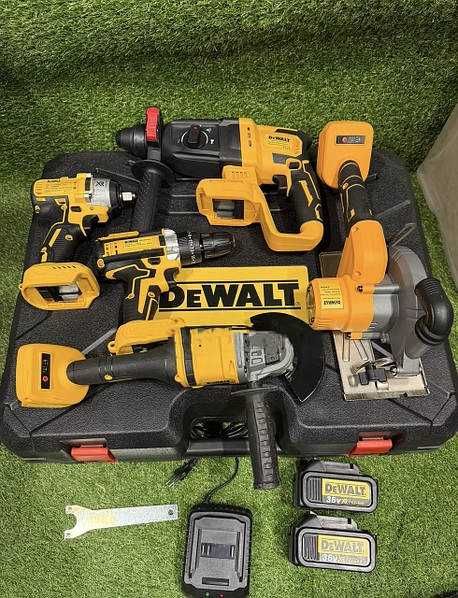 Набір акумуляторного інструменту перфоратор болгарка шуруповерт пила