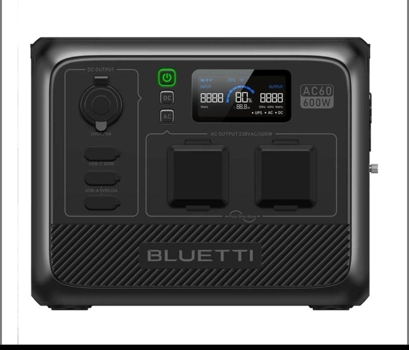 Зарядна станція Bluetti AC60 / 600 Вт / 403.2 Вт⋅год / LiFePO4