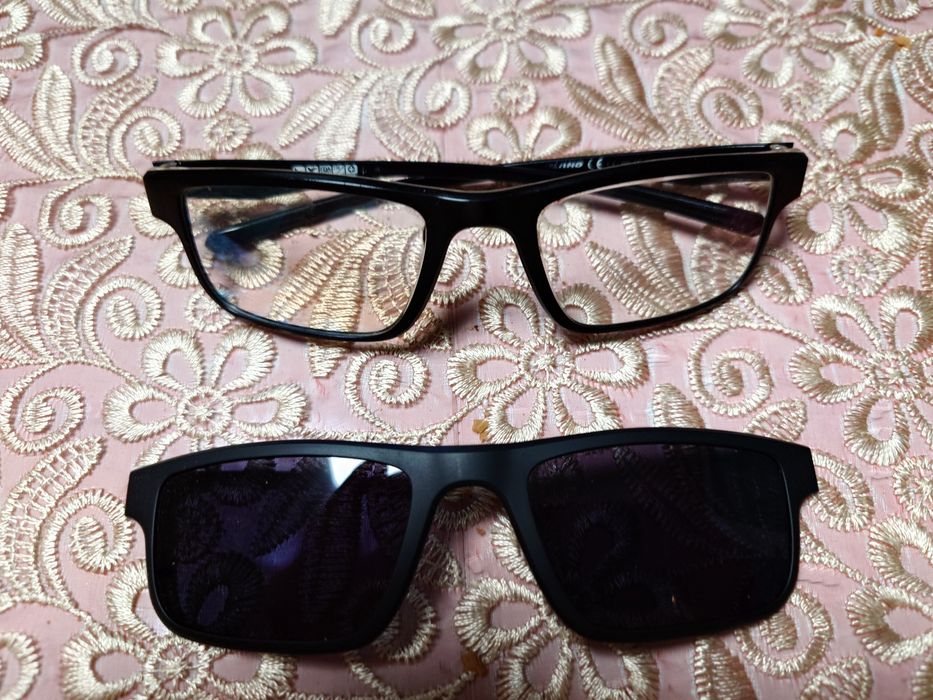 Okulary korekcyjne z nakladką polaryzacyjną