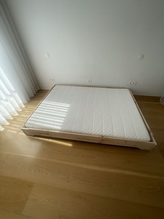 Cama Montessori Lufe Mendi 140 + colchão Ikea