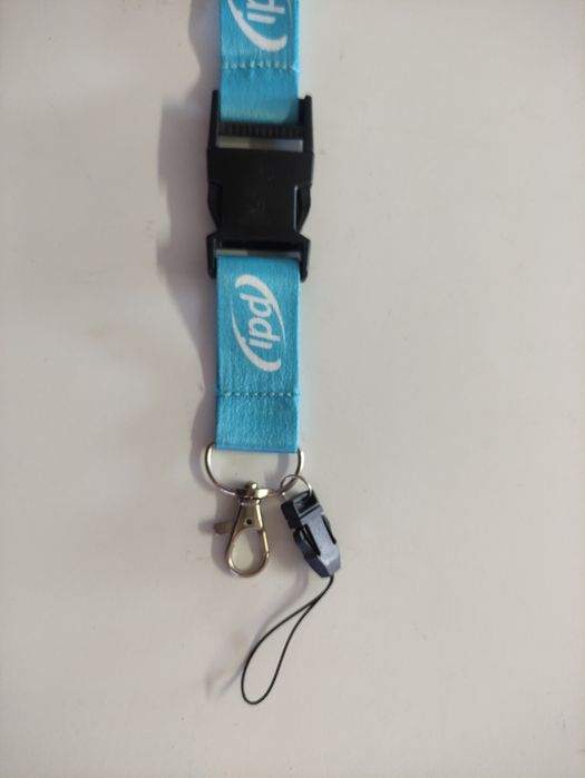 Lanyard azul (também conhecido como fita de pescoço ou cordão promocional) - novo