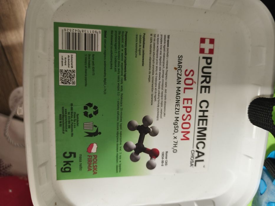 Sól Epsom 5 kg lecznicza