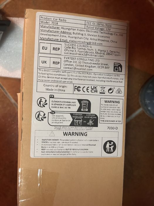 Radio para carro