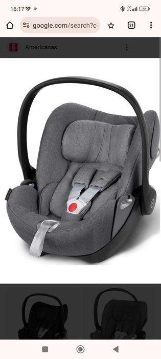 Cybex platinum cloud T cinza-ovo bebé