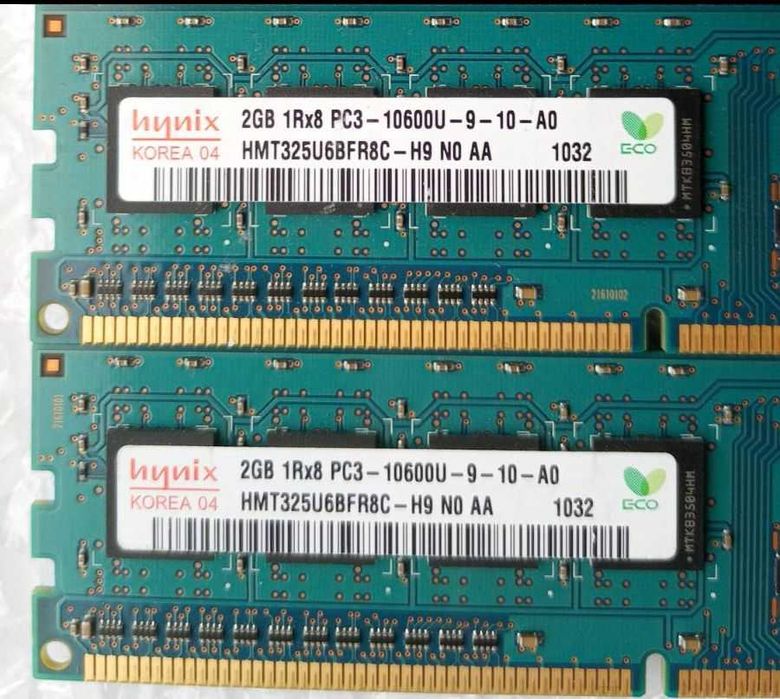 DDR3 8 GB комплект памяти 4 шт по 2 GB 800/1066 MHz для S775/1155/1156