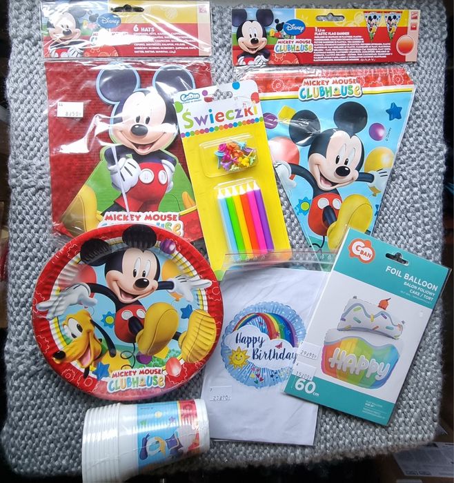 Zestaw na urodziny myszka mickey