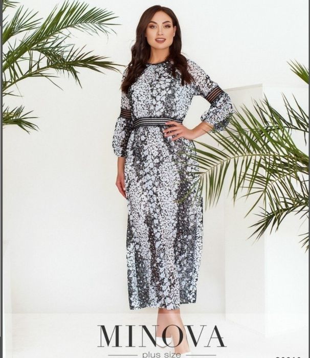 Чорно біла сукня 48-50 р