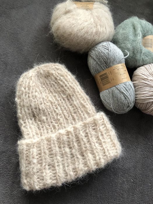 Czapka na drutach handmade Dostepne! Welna alpaka